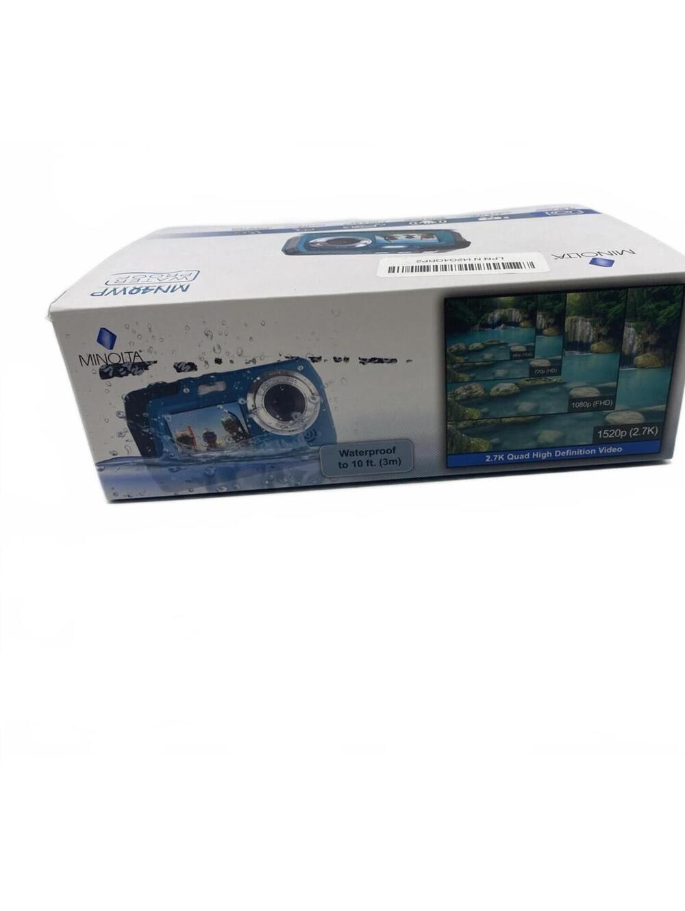 Minolta MN40WP Waterproof Dual-Screen Digital Camera (Red)